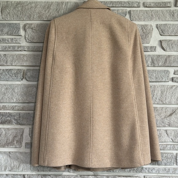 Zara cotton blend cape coat size Medium - Picture 6 of 15
